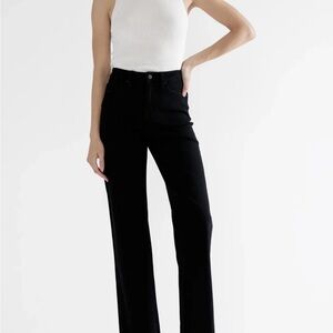 Mica Straight Leg Black Jeans